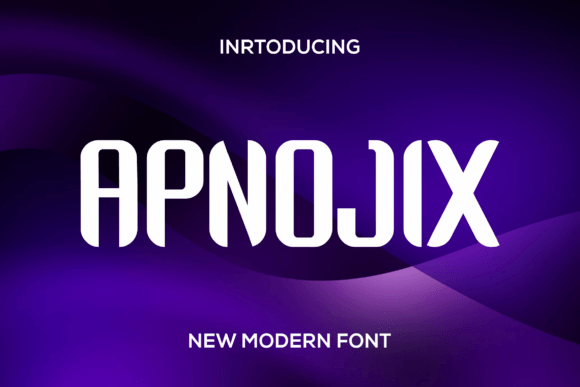 Apnojix: A Bold, Modern Sans Serif for Digital Branding