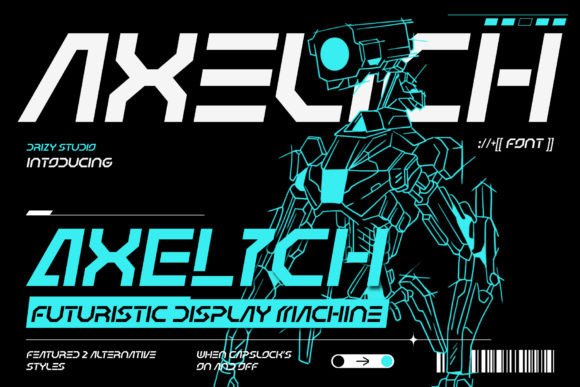 Axelich: A Futuristic Display Font That Elevates Your Brand