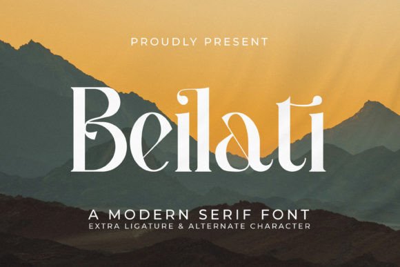 Beilati: A Modern Serif Font for Digital Branding