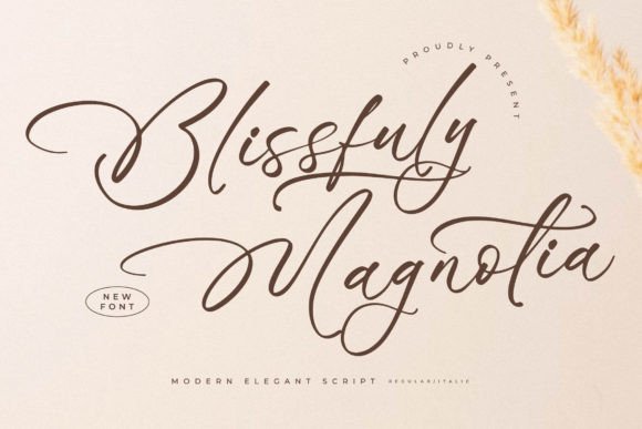 Blissfuly Magnotia: A Script Font That Elevates Digital Branding