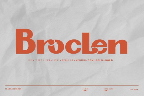 Brocle: A Refined Sans Serif for Modern Digital Brands