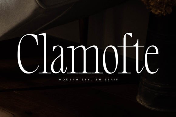 Clamofte: A Refined Serif Font for Editorial Design