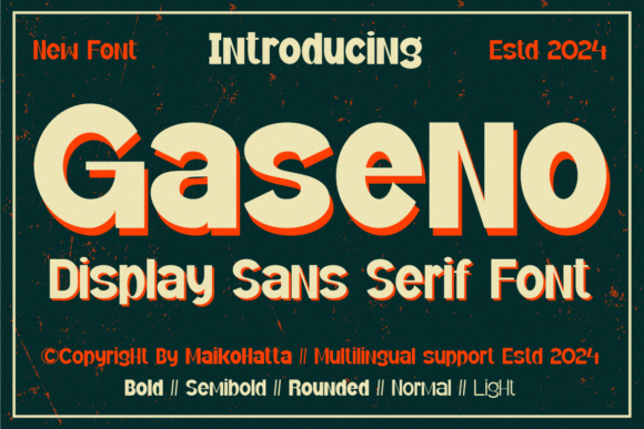 Gaseno: A Modern Sans Serif Typeface for Editorial Clarity