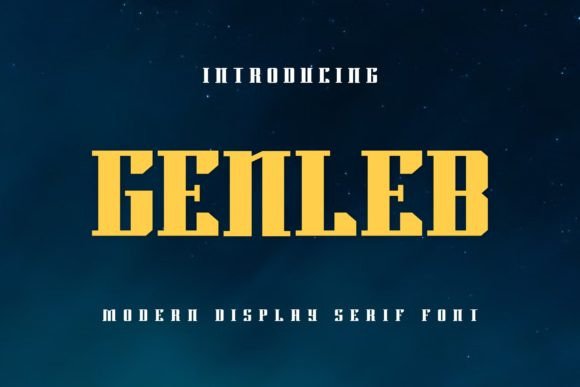 Genleb: A Bold, Friendly Display Font for Small Business Branding