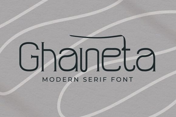 Ghaneta: A Modern Serif Font That Elevates Digital Branding