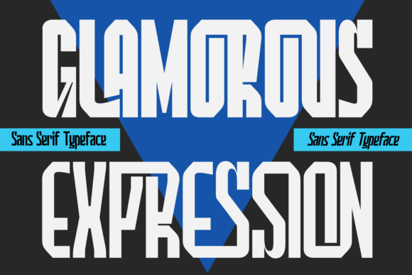 Glamorous Expression: A Bold, Modern Sans Serif Font for Brand Identity