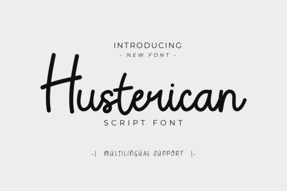 Husterican: A Monoline Script Font That Elevates Real Branding Work
