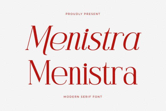 Menistra: A Luxurious Serif Font for Digital Branding