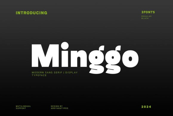 Minggo: A Bold, Elegant Sans Serif for Digital Branding