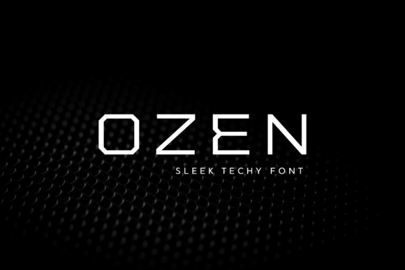 Ozen: A Clean Sci-Fi Font That Elevates Small Business Branding