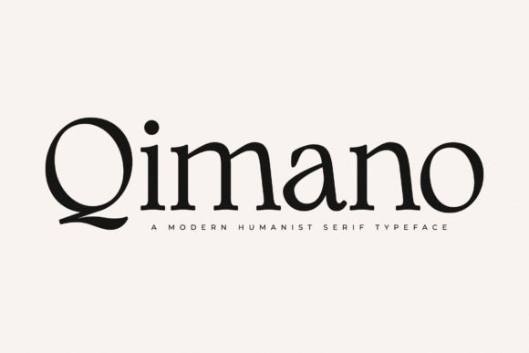 Qimano: A Modern Serif Font for Digital Design