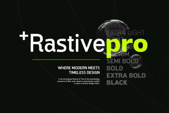 Rastive: A Clean, Modern Sans Serif for Real Business Branding