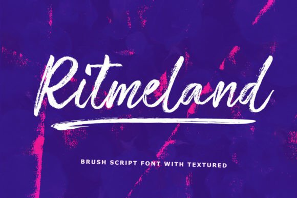 Ritmeland: A Bold Script Amp Font for Handmade Brands