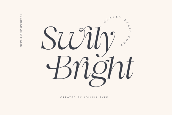 Swily Bright: A Classy Serif Font for Small Business Branding
