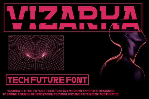 Vizarka: A Modern Sans Serif Display Font for Digital Branding